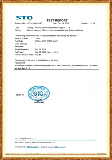 Certificate Of Honor