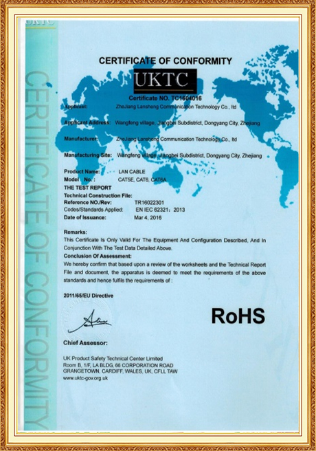 Certificate Of Honor