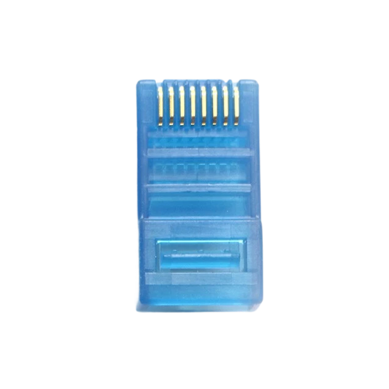 How does the multi-colored high-density polyethylene (HDPE) shell help the Crystal Head distinguish between internal and external network monitoring lines?