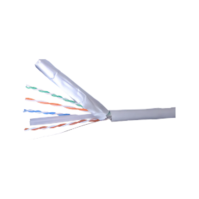 Does the integrated cable utilize a multi-layer shielding structure?